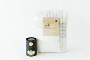 LUXURIOUS THROW AND SCENTED CANDLE